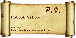 Pottok Viktor névjegykártya